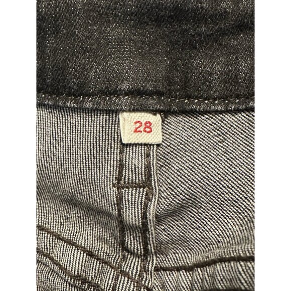 Levi's Women's Skinny Overalls Size 28 Black Ankle Ranch Farm Cowgirl Western - Picture 7 of 10